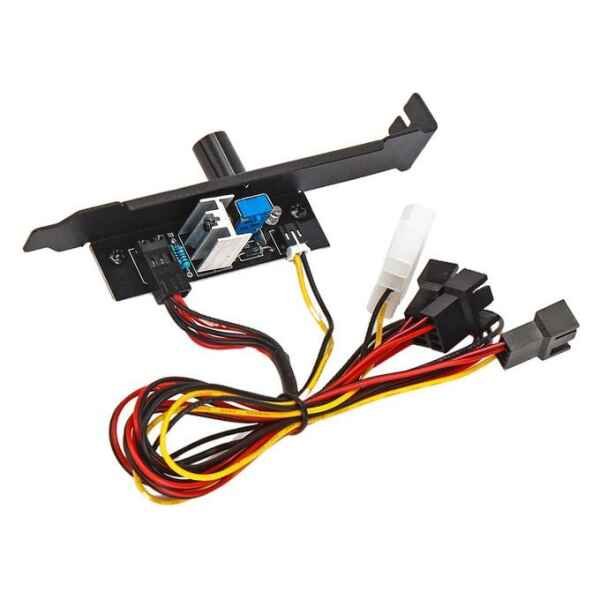 2 cooling 3 Channels PC Cooling Fan Speed Controller Governor Bracket 12V