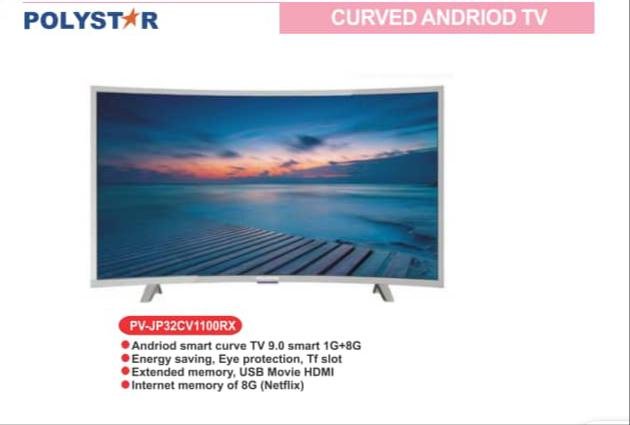 PLOYSTAR CURVED ANDROID TV