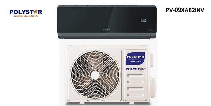 POLYSTAR 1HP SPLIT INVERTER GEN COOL AC – BLACK GLOSS