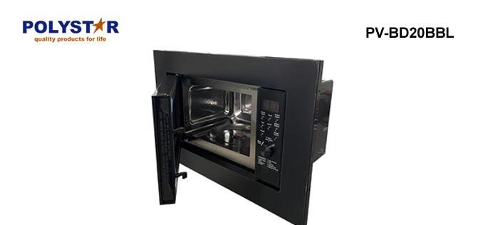 Polystar 25 Liters Built-In Stainless Steel Microwave with Grill and Frame Kit | PV-BD25BBL