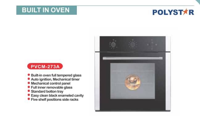 Polystar 65L Built-In Dual Oven Electric and Gas Oven | PVCM-273A