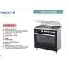Polystar 2 Hot Plate + 4 Gas, With Touch Screen Timer | PVND-90G2GP