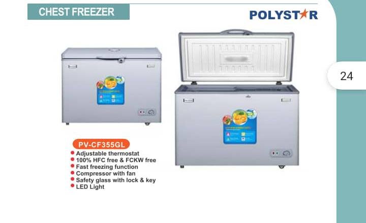 POLYSTAR CHEST FREEZER | PVCF-355GL