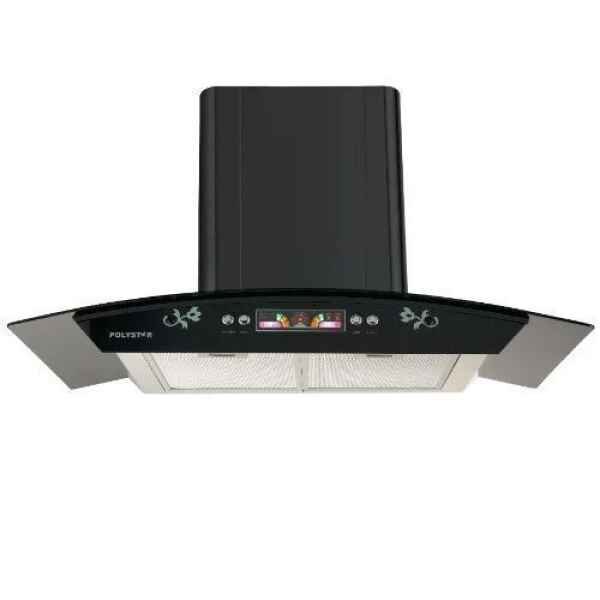 Polystar 90cm Smoke Extractor Kitchen Range Hood- PV-JY9003BB
