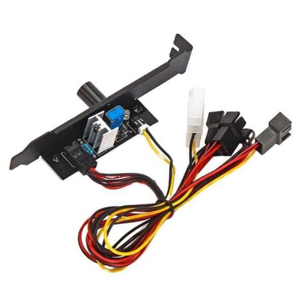 cooling 3 3 Channels PC Cooling Fan Speed Controller Governor Bracket 12V
