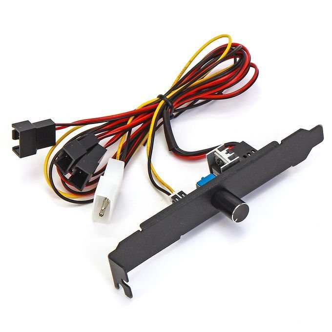 cooling 3 Channels PC Cooling Fan Speed Controller Governor Bracket 12V