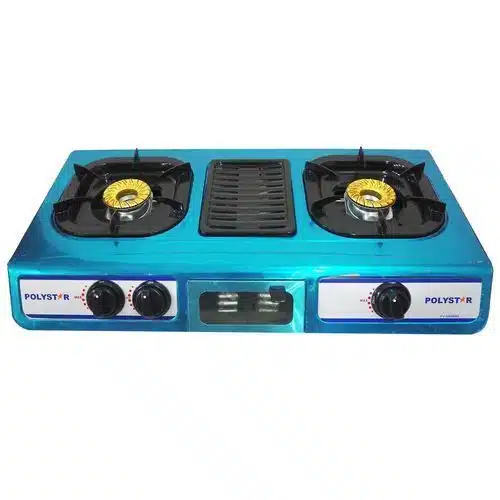 gas cooker Polystar 2 Burner Table Gas Cooker with Grill | PV-GR89BX