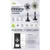 IWIN ENERGY 18 Inches Rechargeable Solar AC&DC Standing Fan