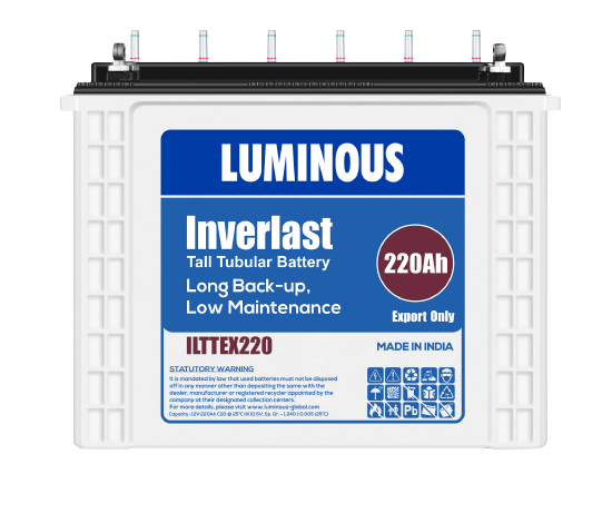 Luminous 220AH/12V Wet Cell Tall Tubular Battery