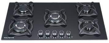 Polystar 5 Burner Inbuilt Gas Hob | Pv-8705AB