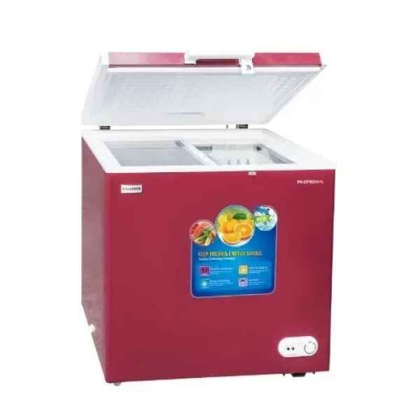 red image poly Polystar 157l Fast Freezing Chest Freezer - Pv-cfrd325L Red