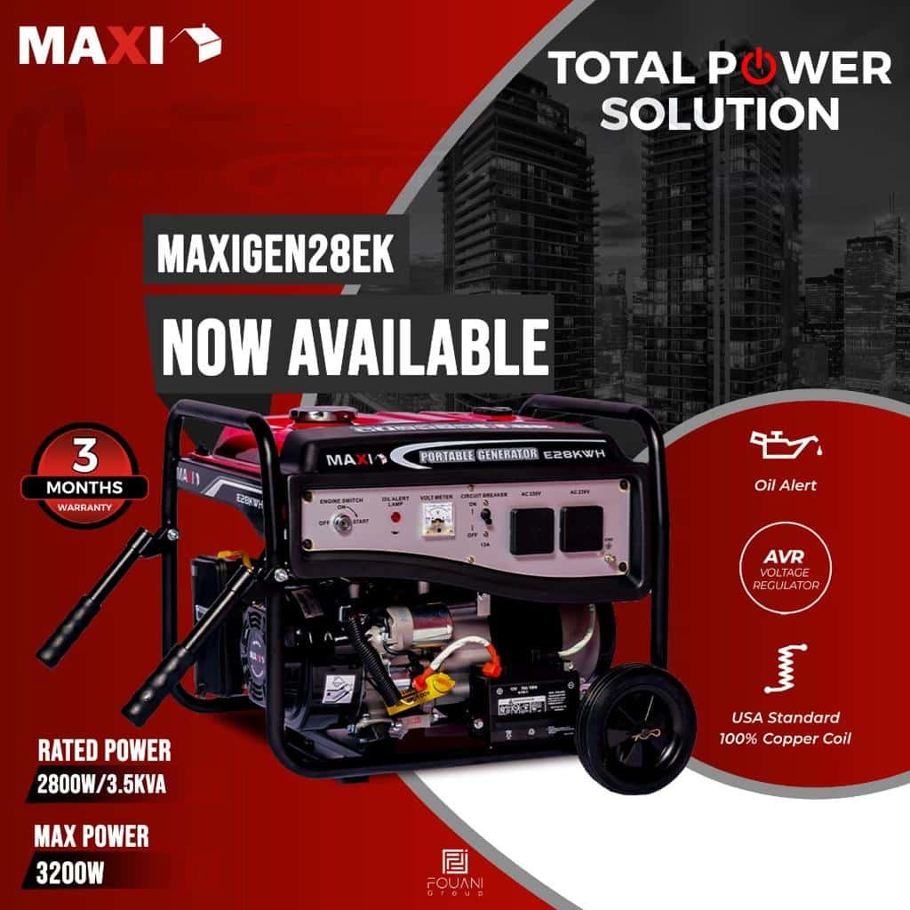 Maxi Generator 2.8KW/3.5 KVA Maxigen – EK28