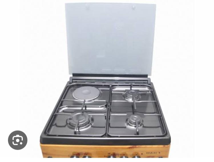 MAXI 3+1 Gas Cooker 60*60 Wood Finish | MAXI 6060(3+1) WOOD