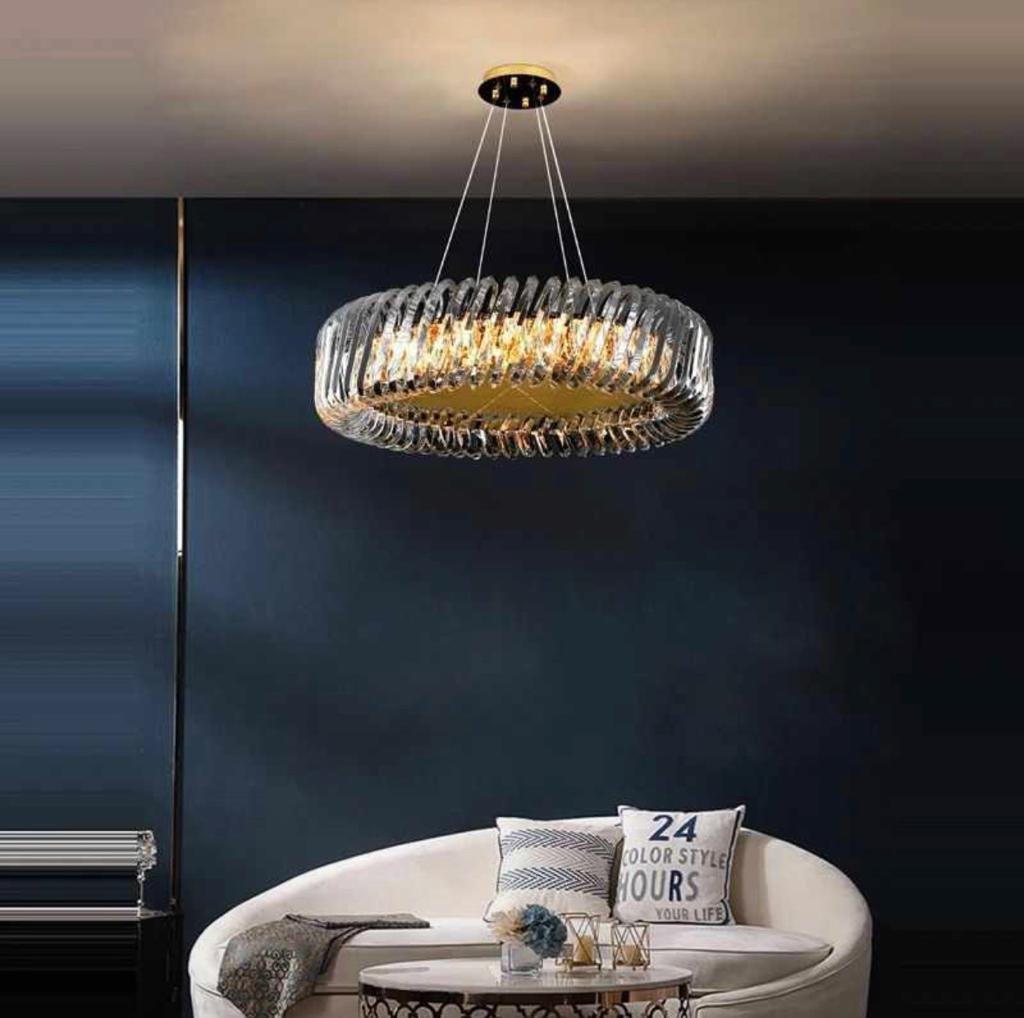 Chandelier Crystal LED Light Fixture Lustre Home Decoration Luxury Décor for Bedroom Hanging Lamps for Ceiling