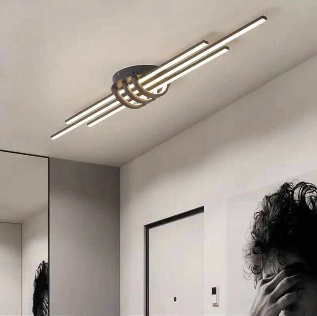 Modern Led Chandelier for bedroom corridor foyer living room Matte Black/White 90-260V Led Ceiling Chandelier Fixtures