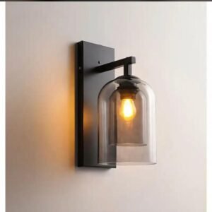 Bedside Lamp Wall Lamp Bedroom Nordic Creative Homestay Hotel Background Lamp Aisle Corridor Lamp Light Luxury Glass Wall Lamp