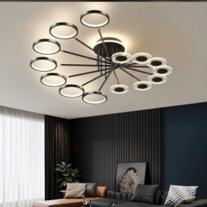 Modern Led Chandeliers 110V 220V Home Decoration Ceiling Chandelier Lighting Living room Bedroom Dining room Kitchen Black&Gold