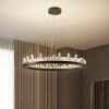 indoor lighting Modern Crystal Chandeliers American Round Chandelier Lights Fixture LED Dimmable Lamps Dining Living Room Indoor Lighting 3 Years Warranty
