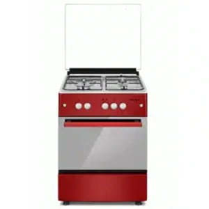 Maxi 60*60 (3+1) Gas cooker INOX RED | MAXI 6060 M4 Red
