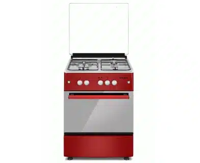 Maxi 60*60 (3+1) Gas cooker INOX RED | MAXI 6060 M4 Red