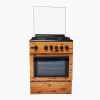 MAXI 3+1 Gas Cooker 60*60 Wood Finish | MAXI 6060(3+1) WOOD