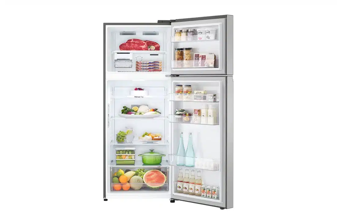 LG 375(L) Top Freezer Refrigerator Smart Inverter Compressor | LinearCooling™ | DoorCooling+™ | REF 372PLGB