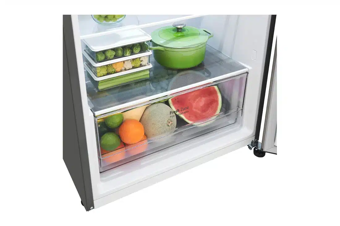 LG 375(L) Top Freezer Refrigerator Smart Inverter Compressor | LinearCooling™ | DoorCooling+™ | REF 372PLGB